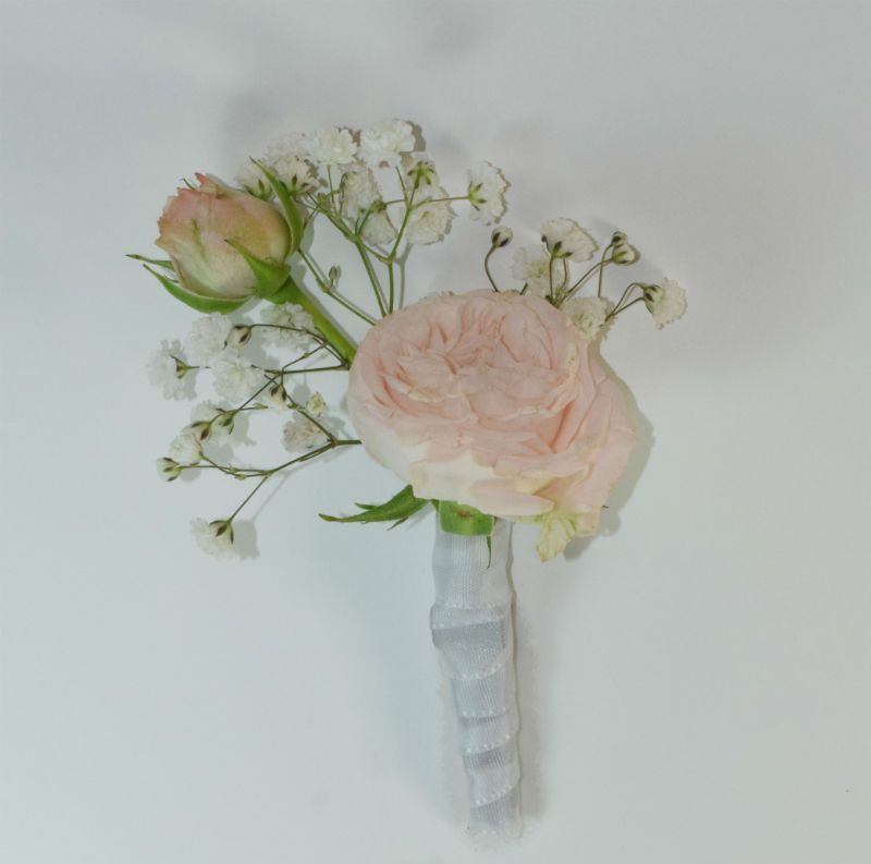 Boutonnière Original Homme - Témoins - A Fleur d'Art - Artisan Fleuriste Professionnelle Mariage