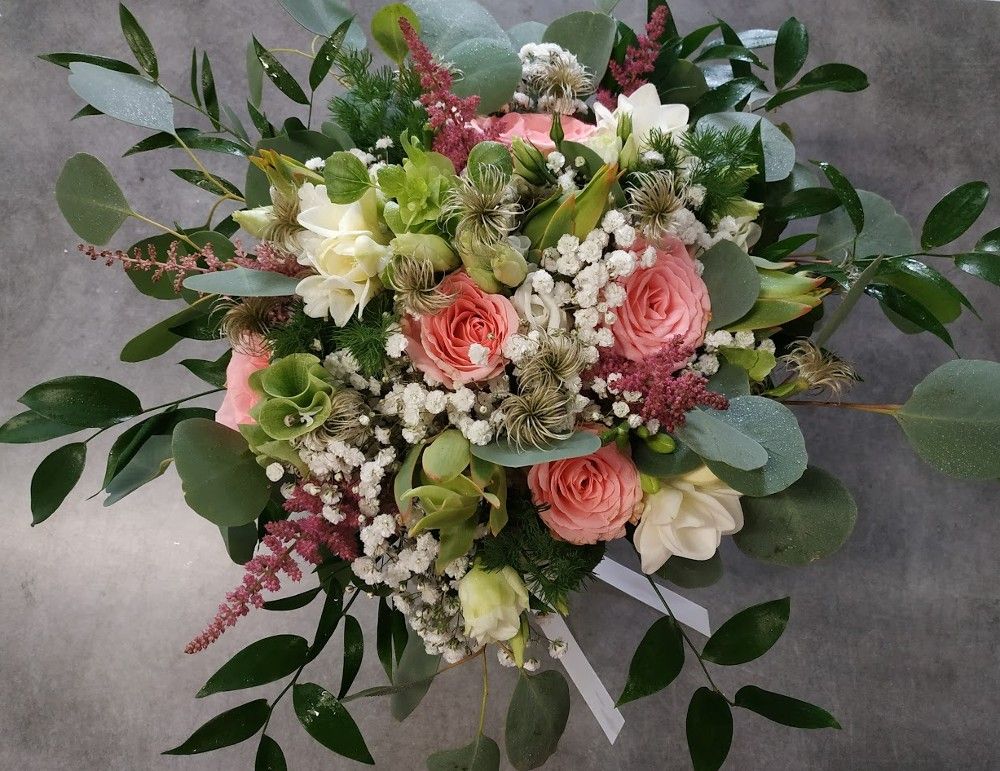 Bouquet de la Mariée Bohème Chic pour mariage Moulin de Rudelle par fleuriste mariage A Fleur d'Art