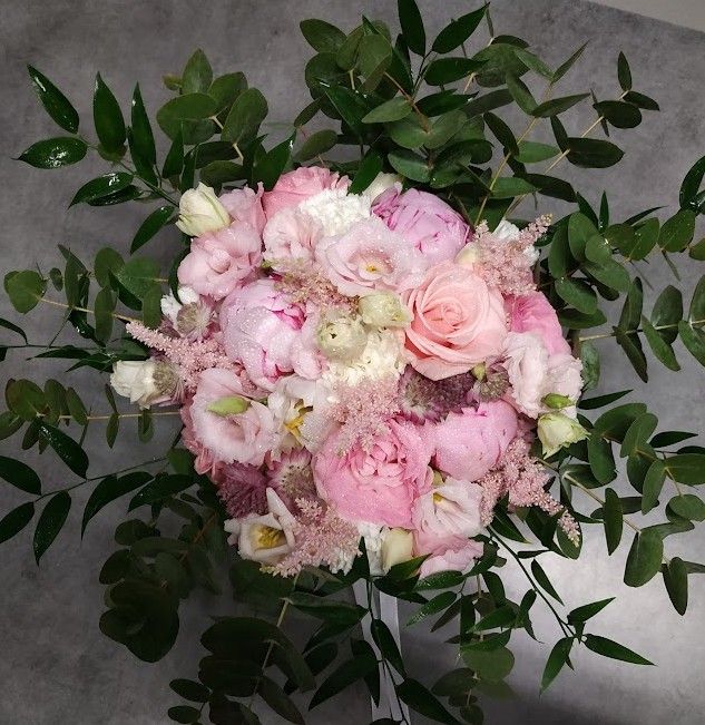 Bouquet de la Mariée Rose pour mariage Moulin de Rudelle Muret par artisan fleuriste mariage A Fleur d'Art