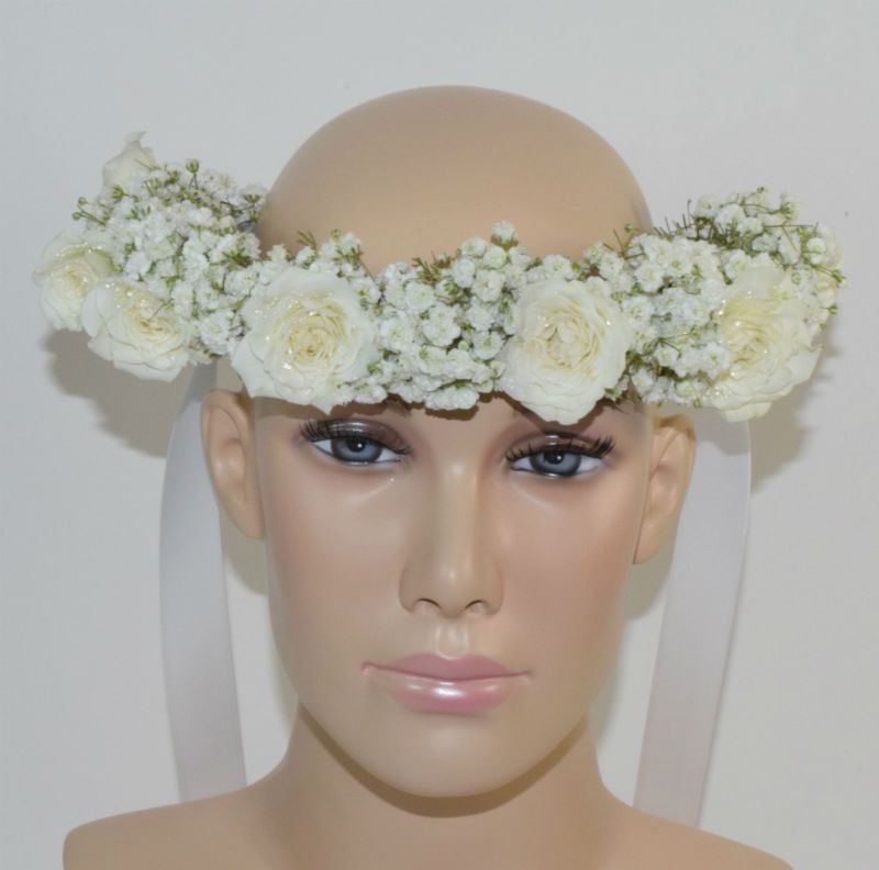 Coiffure Florale Mariage - Couronne de fleurs - A Fleur d'Art - Artisan Fleuriste Professionnelle Mariage 