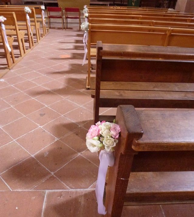 Bout de banc église cérémonie religieuse mariage toulouse