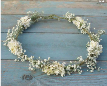 Couronne pour témoin fille mariage champêtre et vintage