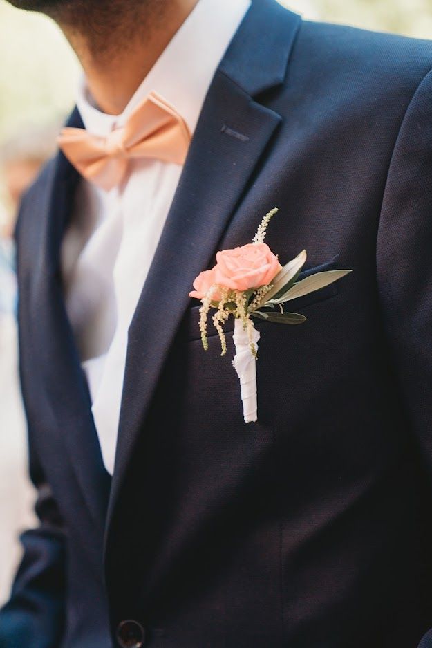 Boutonnière Témoin Mariage A Fleur D'Art