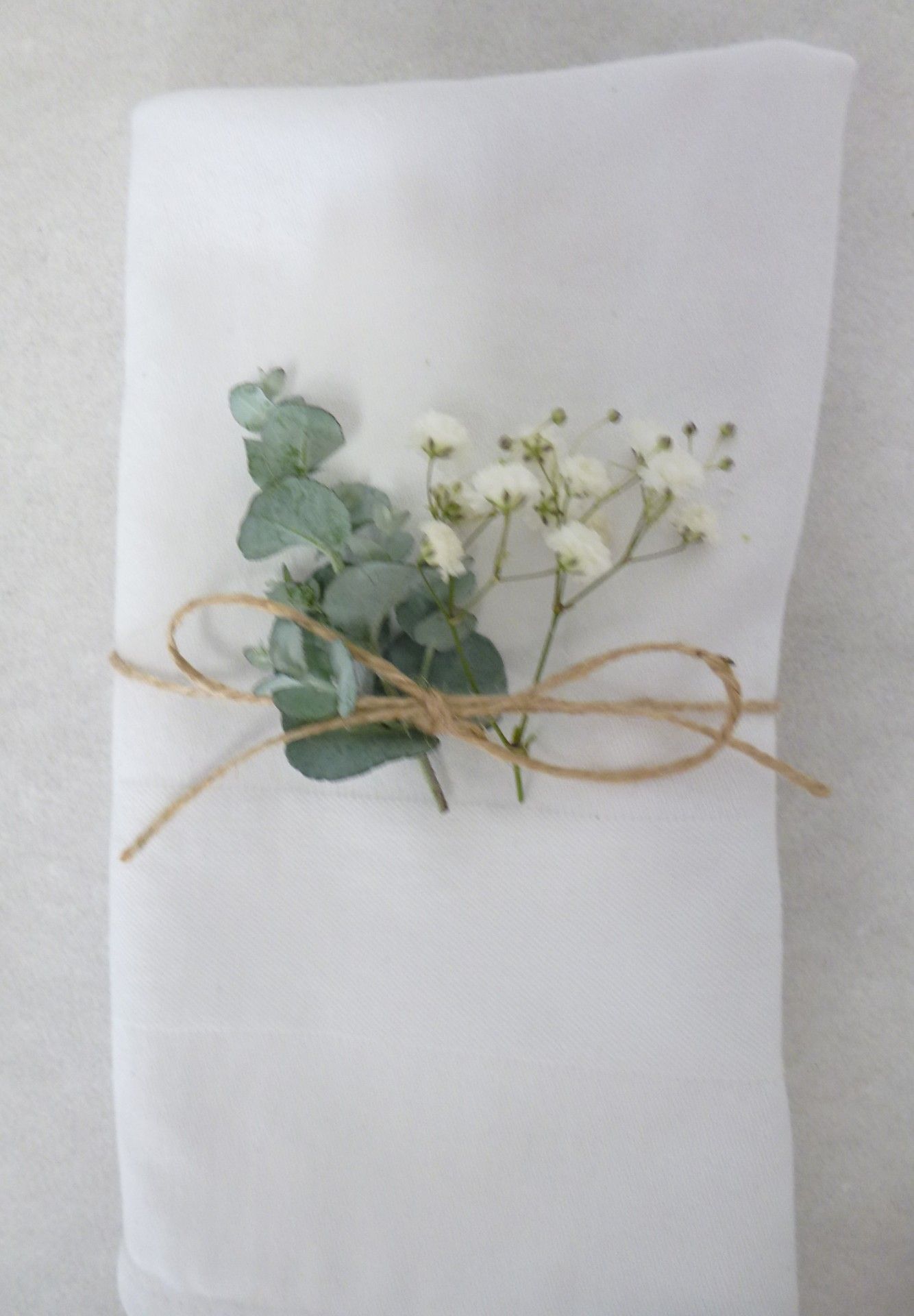 Serviette décorée mariage