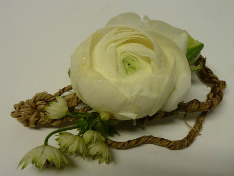 Boutonnière Original Homme - Témoins - A Fleur d'Art - Artisan Fleuriste Professionnelle Mariage