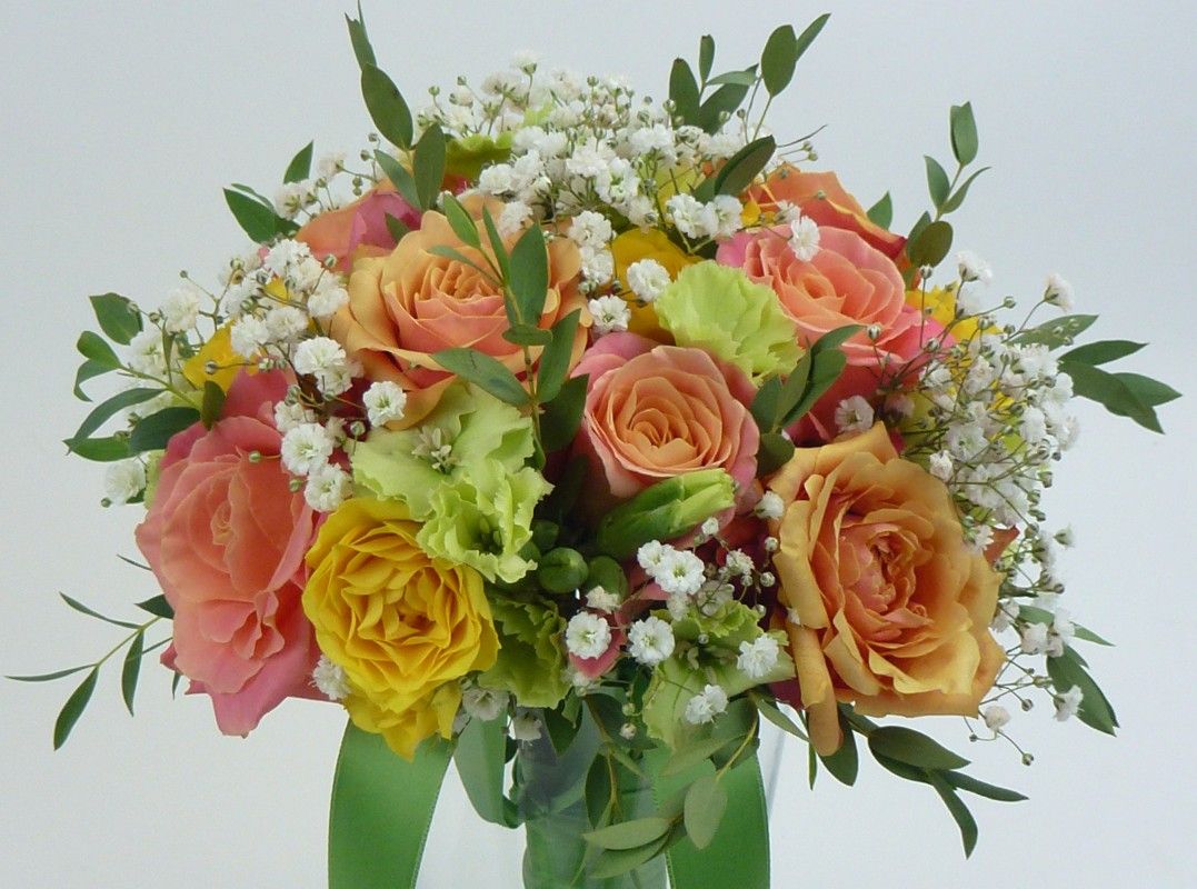 Bouquet de mariage couleurs douces et chaudes mariage toulouse