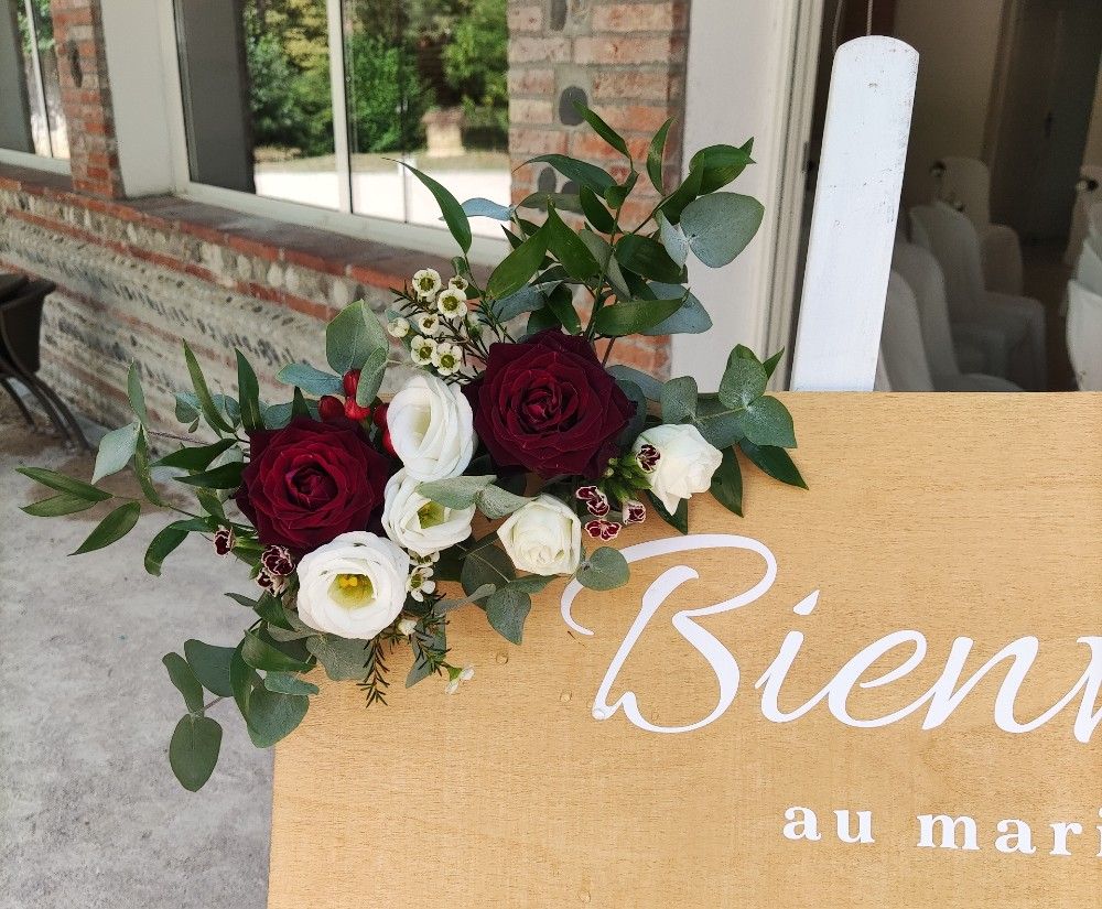 Fleurs Pour Panneau De Bienvenue Mariage Décoratrice Fleuriste Mariage Toulouse et Muret