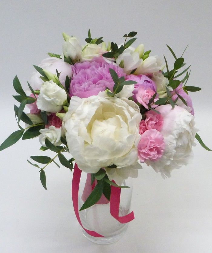 Bouquet de la mariée en pivoines