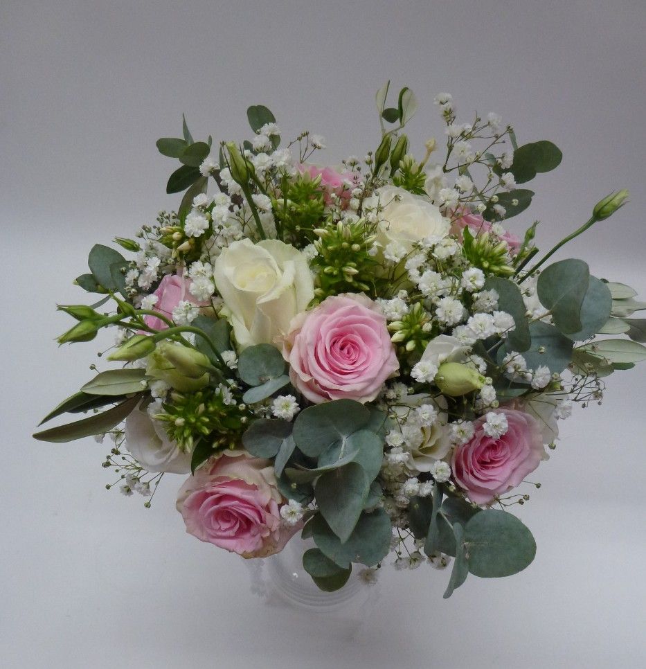 Bouquet de mariage en ton pastel pour mariage Toulouse par fleuriste toulousain