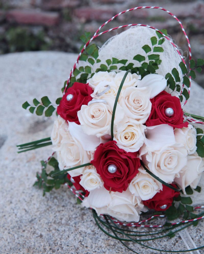 Magnifique Bouquet Mariée Rose et Blanc - Bouquetière Mariage - A Fleur d'Art - Artisan Fleuriste Professionnelle Mariage 